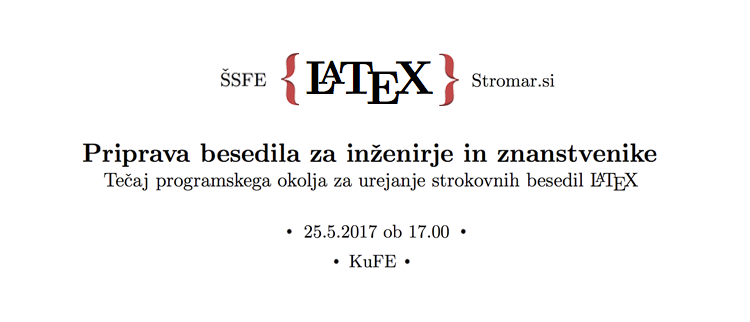 Začetni tečaj programskega okolja LaTeX